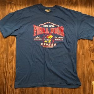 2008 final four Kansas Jayhawks t shirt